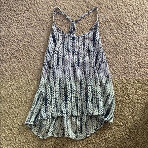 Sheer patterned tank top